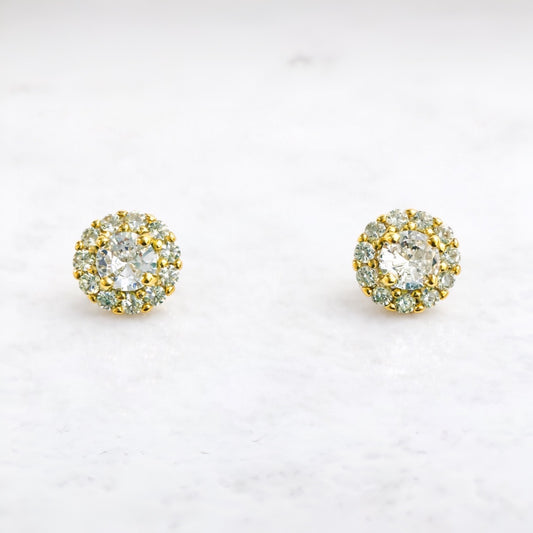 Celeste Halo Stud Earrings