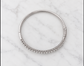 Sterling silver zirconia bangle viewed from above