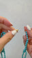14k Gold Turquoise Link Necklace