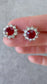 Diana Sapphire & Zirconia Halo Earrings – Sterling Silver 925