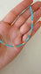 14k Gold Baby Blue Agate Beaded Necklace