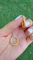 Textured Gold-Plated Silver Hoop Earrings