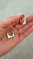 Sculpted Square Hoop Earrings
