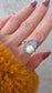 Oval Pearl & Pavé Cubic Zirconia Ring