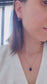 Gold Sapphire Blue Oval Drop Earrings – Classic Elegance with Gold-Plated Finish