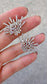 Radiant Sun Stud Cubic Zirconia Earrings