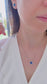 Sterling Silver 925 Square Blue Zirconia Earrings with Halo Setting