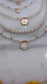 14k Gold Eye Freshwater Pearl Necklace