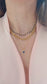 Sapphire & Zirconia Halo Pendant Necklace – 925 Sterling Silver, Gold Plated (chain included)