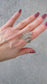 Radiant Fan Pavé Adjustable Cubic Zirconia Ring