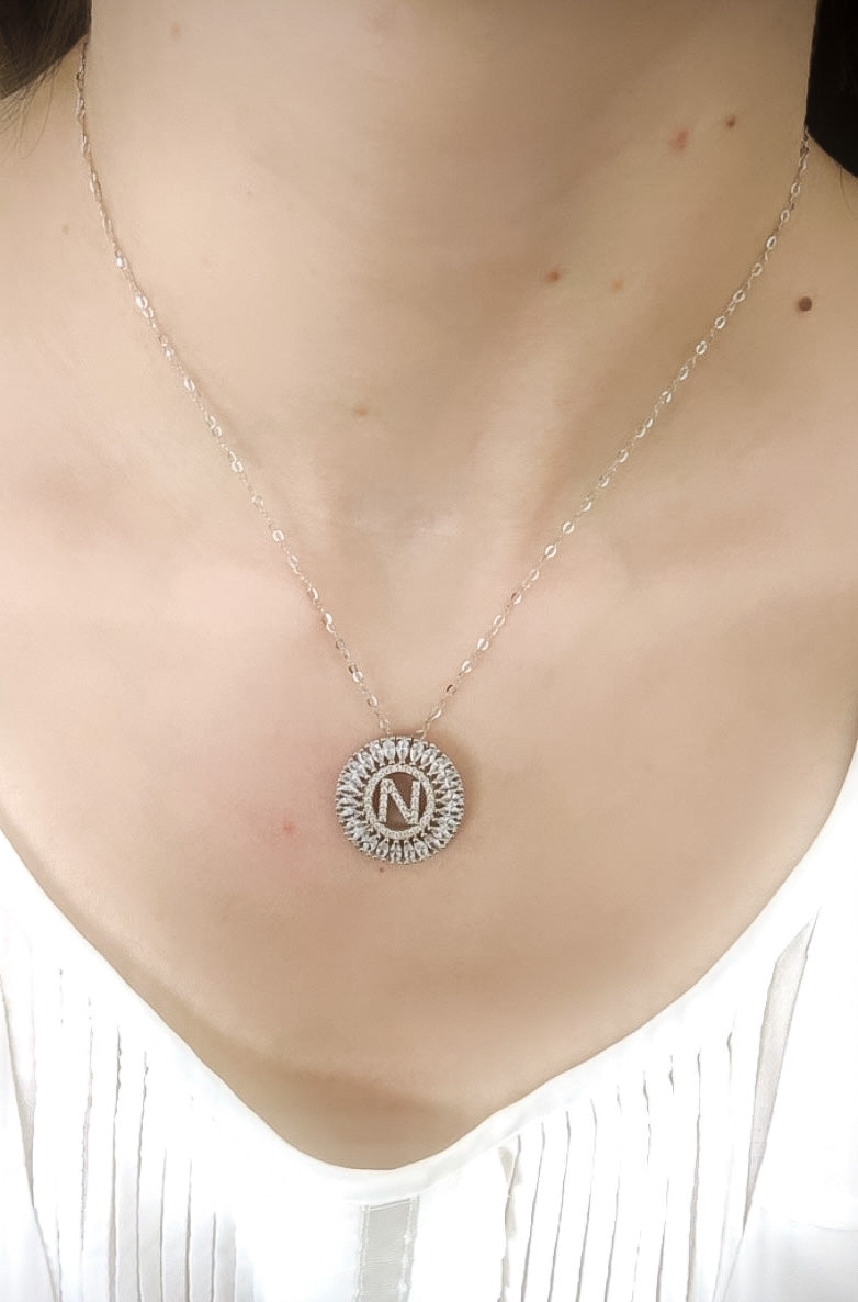 Letter “N” Pendant Necklace