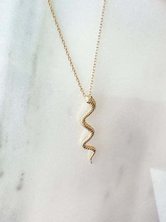 Tiny snake necklace