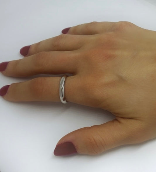 Silver stacking ring