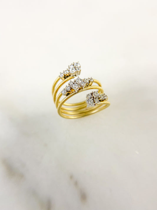 Coil zirconia ring